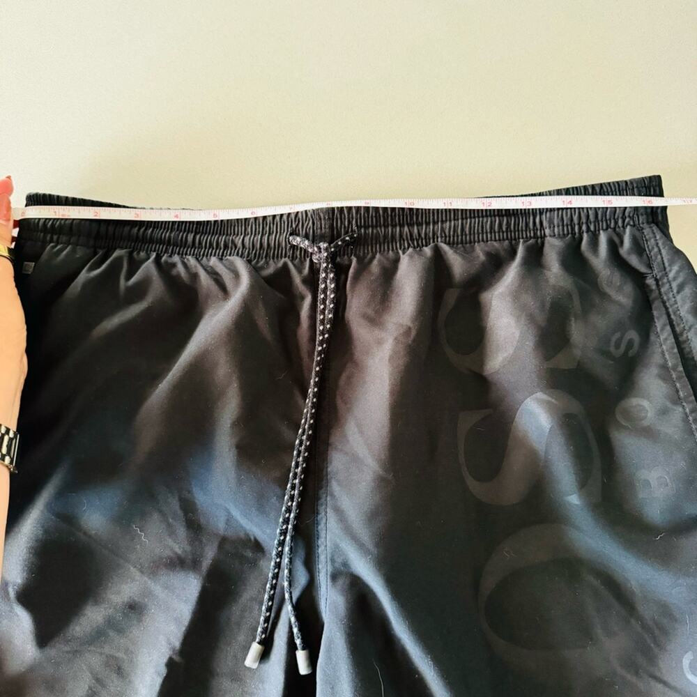 MENS HUGO BOSS Black Casual Athletic Tie Waist Transitional Swim Board Shorts S - Picture 11 of 14